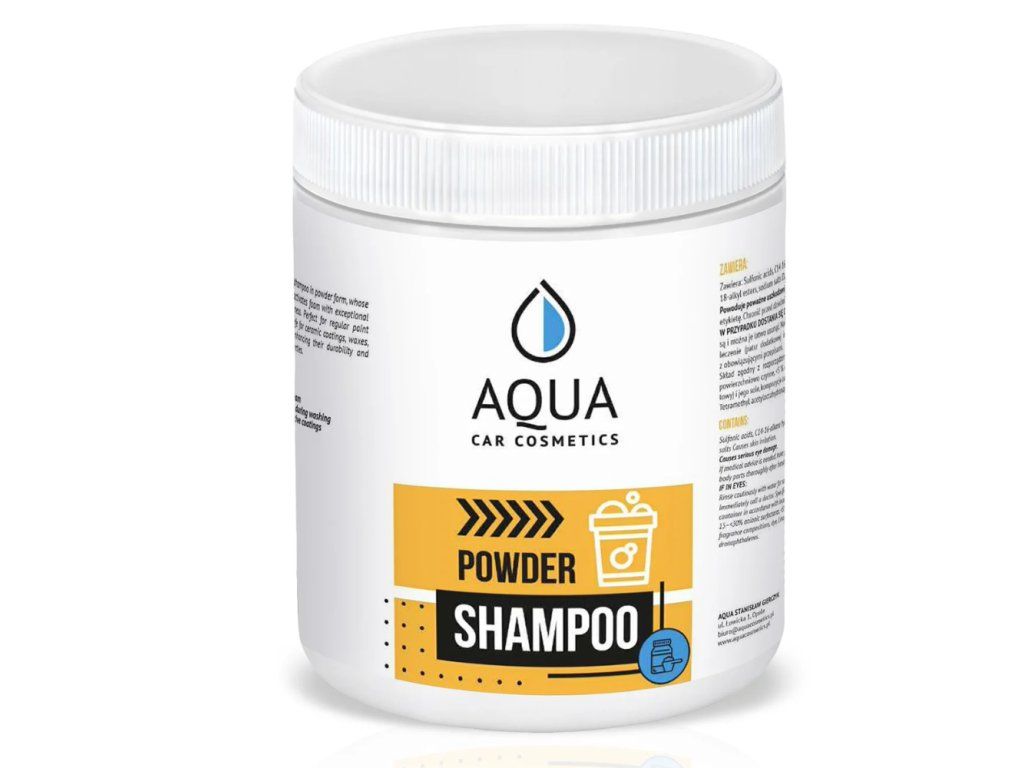 Aqua Car Cosmetics Powder Shampoo - práškový autošampón s bohatou penou