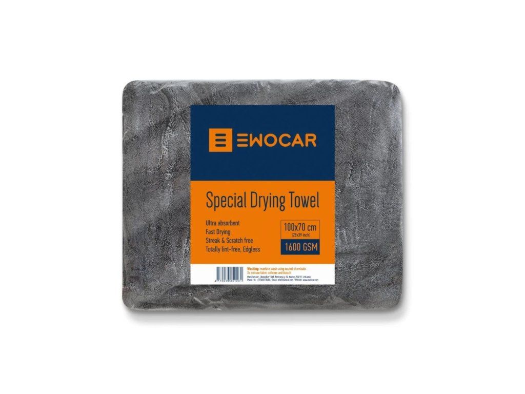 Ewocar Special Drying Towel 1800gsm - sušiaci uterák, 50 x 80cm, 1800gsm