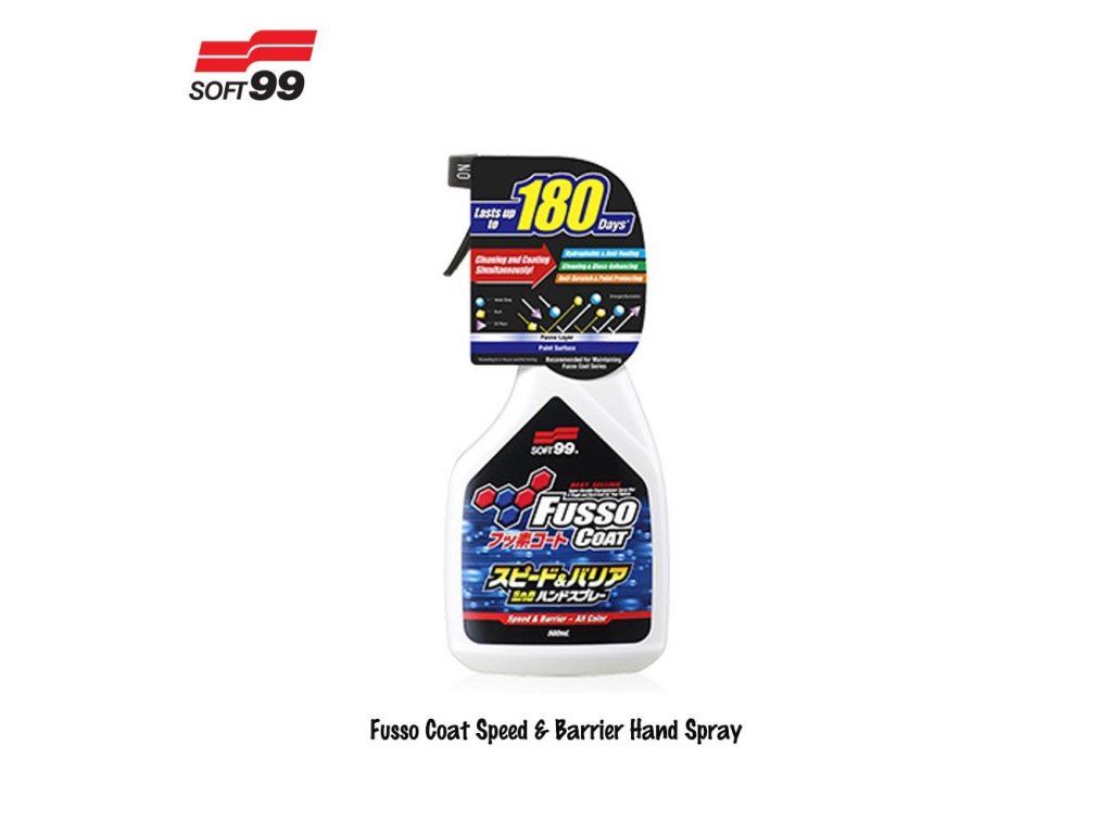 Soft99 Fusso Coat Speed & Barrier - excelentný quick detailer