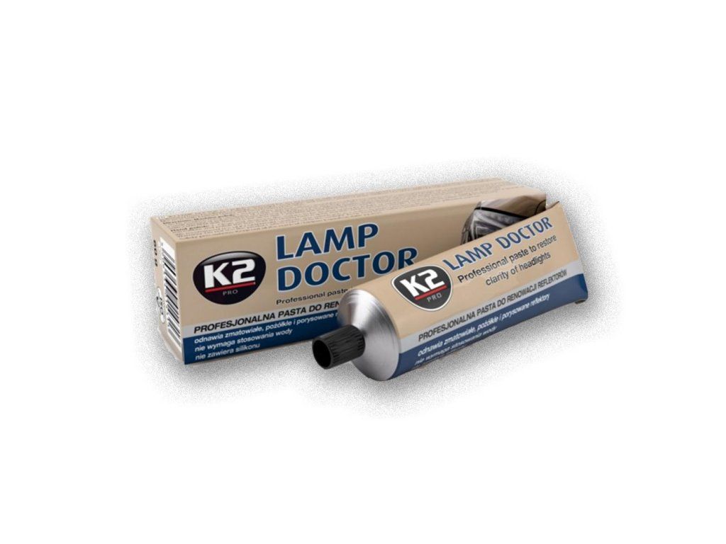 K2 Lamp Doctor - leštiaca pasta na leštenie svetlometov