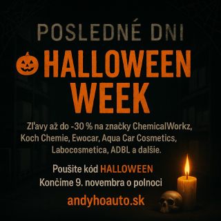 🎃 HALLOWEEN WEEK – TEMNOTA SA BLÍŽI K SVOJMU KONCU Halloween Week sa pomaly chýli ku koncu. Zostávajú posledné tri dni,...